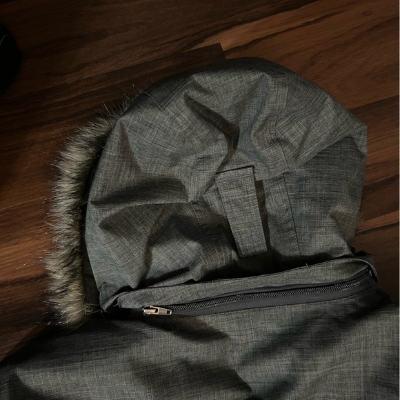 LL Bean Mens Baxter State Hooded Parka Coat Down Jacket Size XXL Reg Charcoal - Picture 14 of 16